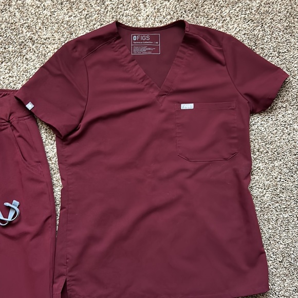 Figs XS set burgundy - Picture 2 of 4